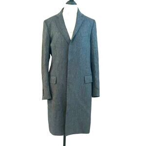 Cerruti 1881 vintage dark gray women’s 100% wool mid length winter coat size M